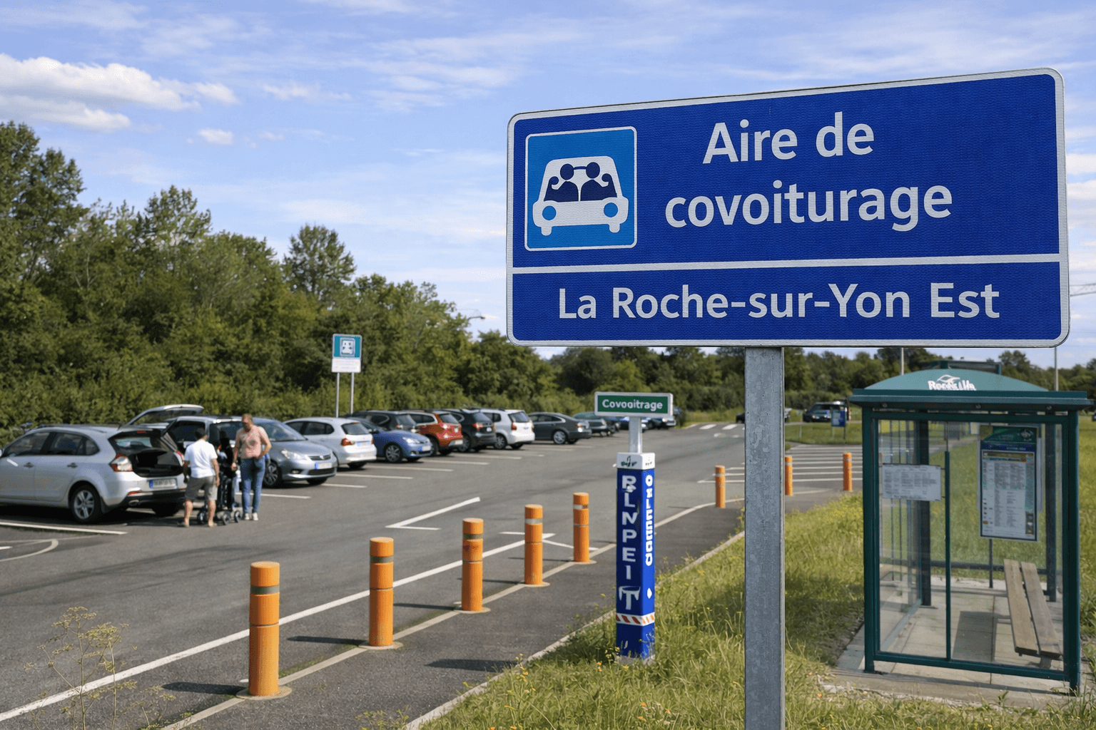 Aire de covoiturage La Roche-sur-Yon Est : accès et services