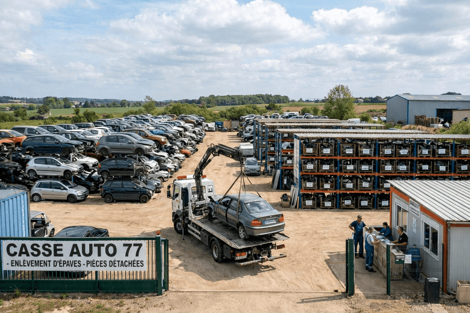 Casse auto en Seine-et-Marne: pièces d’occasion et enlèvement