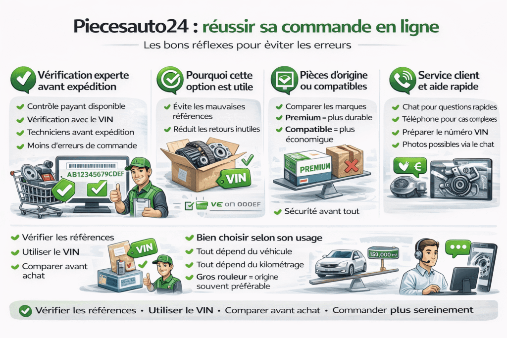 reussir sa commande