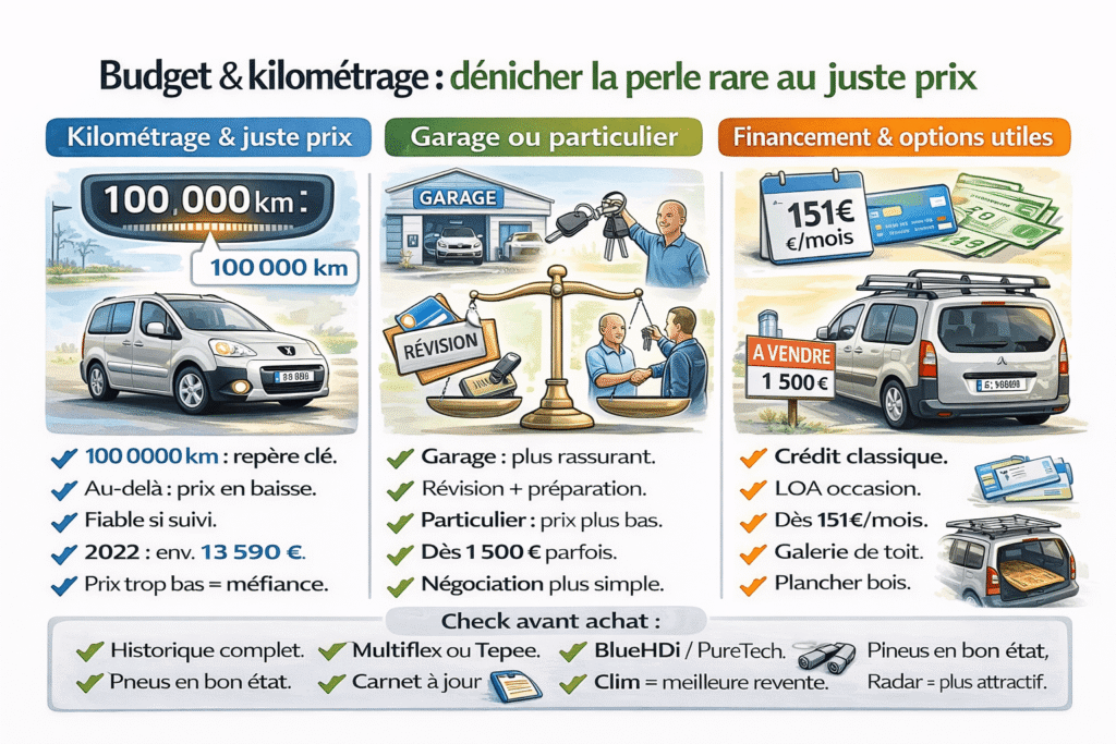 Budget et kilométrage