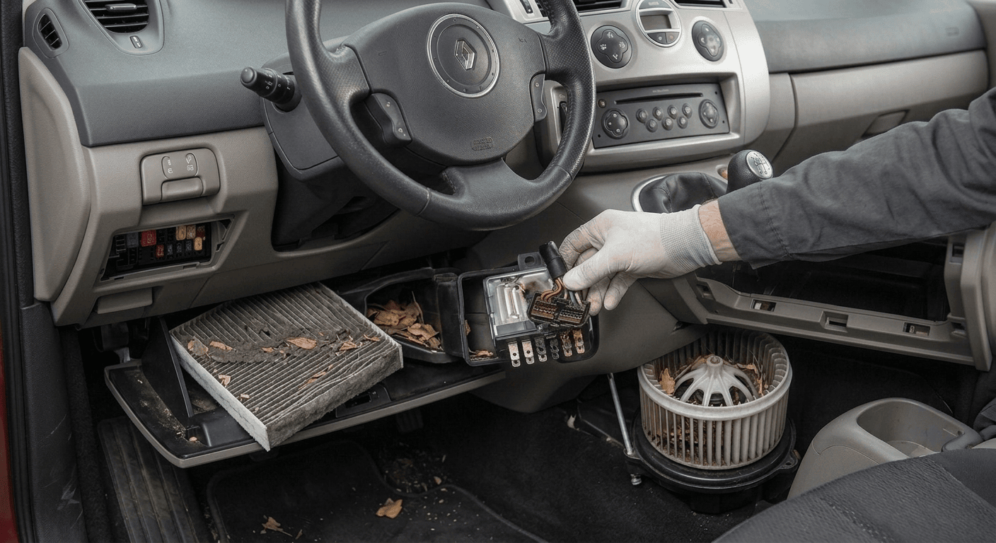 Ventilation scénic 2 qui ne fonctionne plus : causes et solutions