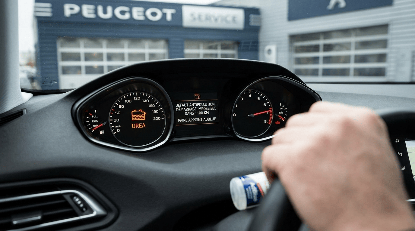 Voyant adblue Peugeot toujours allumé après plein : que faire