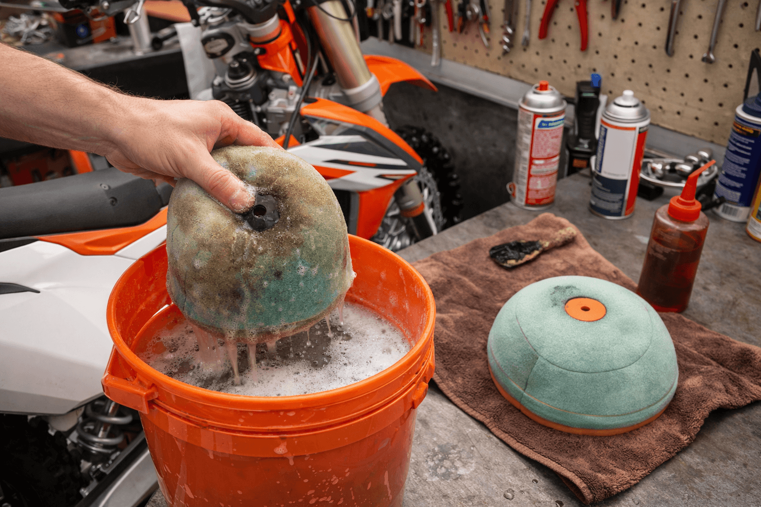 Nettoyage filtre à air motocross : guide pratique