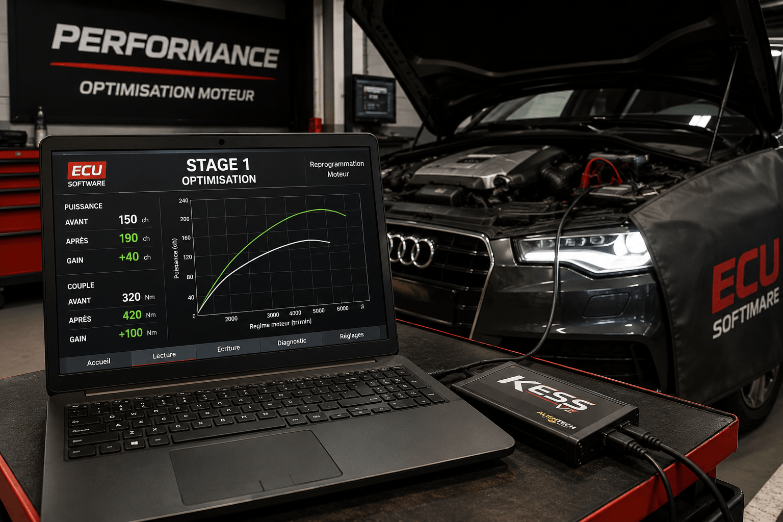 Reprogrammation moteur Stage 1 : risques et avantages