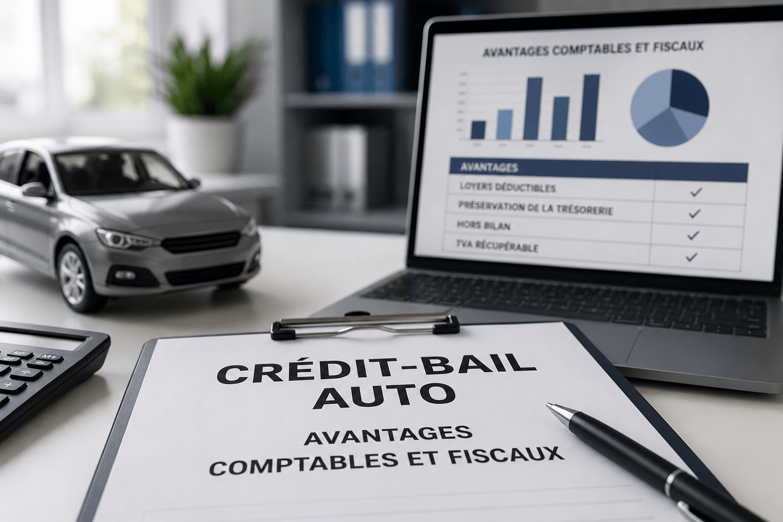 Crédit-bail auto : avantages comptables et fiscaux
