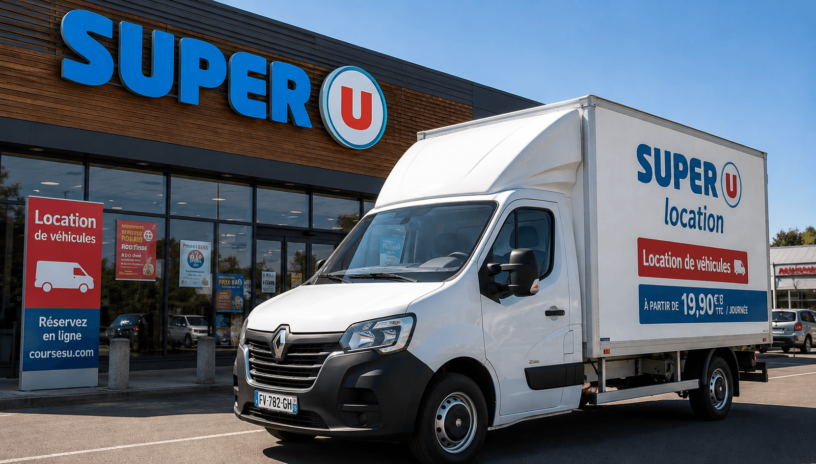 Location camion Super U : prix, tailles et conditions