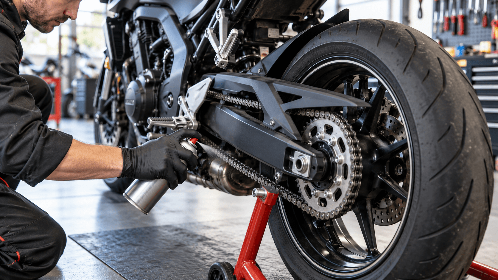 Graisse chaîne moto : laquelle choisir et comment l’appliquer ?