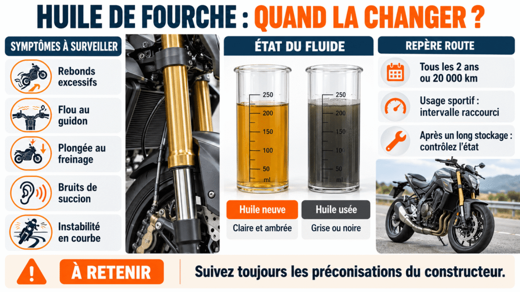 huile de fourche